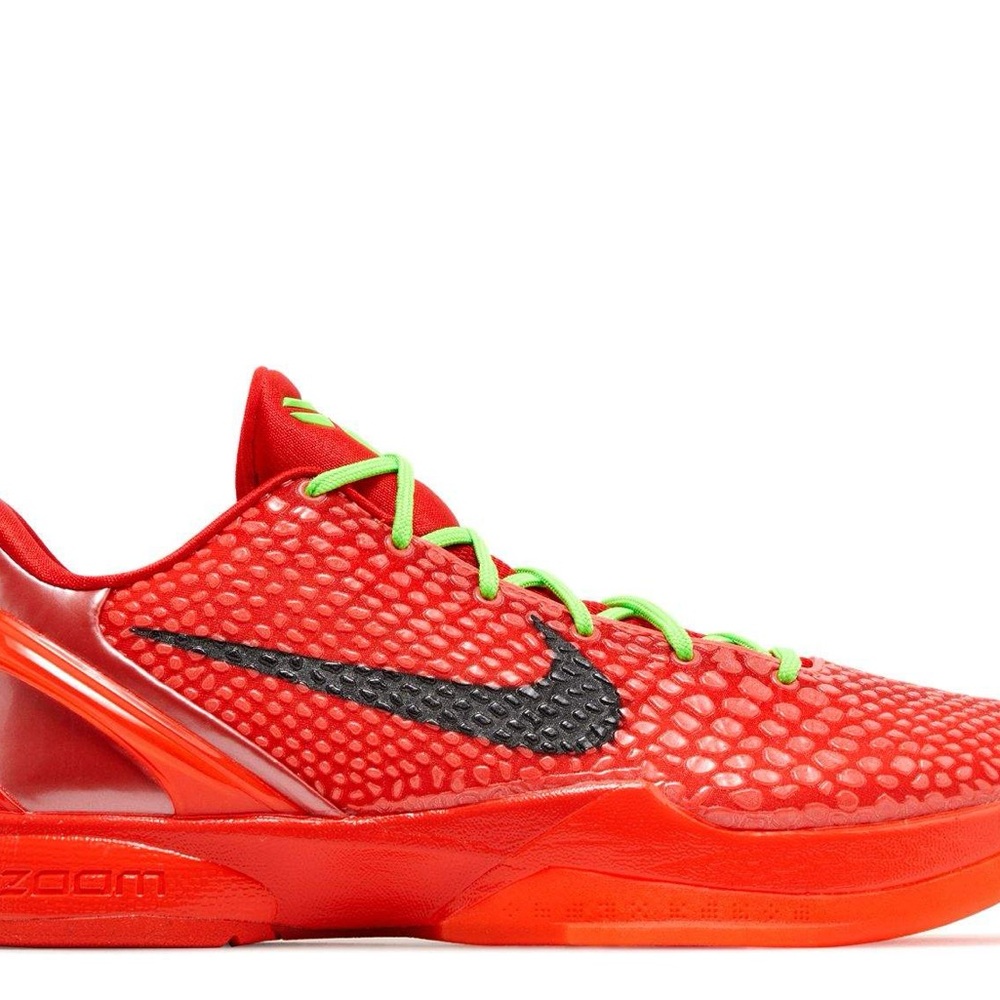 Red and Green Athletic Shoes